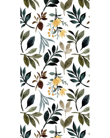 Detalle alfombra vinílica estampado floral  Deco&Fun