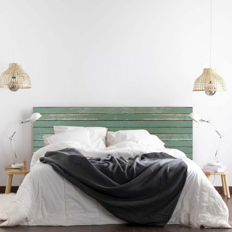 Cabecero cama madera turquesa Deco&Fun